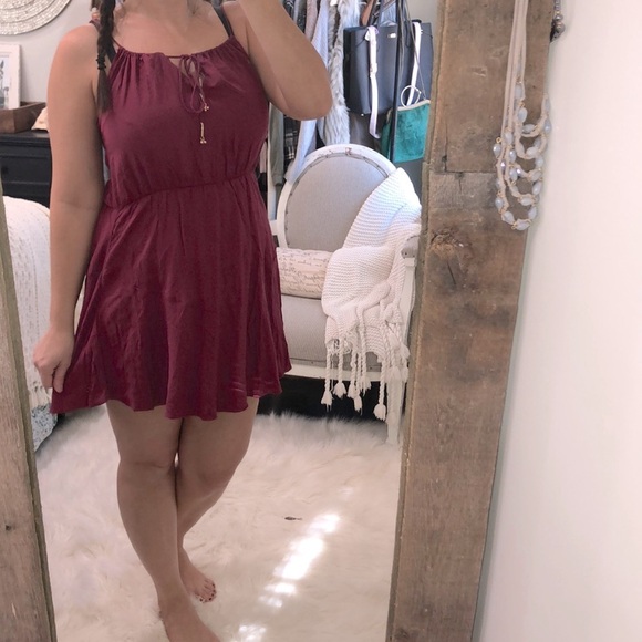 Free People size small pomegranate sexy dress - Picture 3 of 7